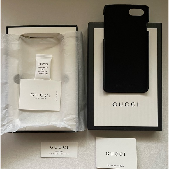 NWT Authentic Gucci Black Tiger 'L'Aveugle Par Amour' iPhone 7/8 Case - Picture 3 of 4